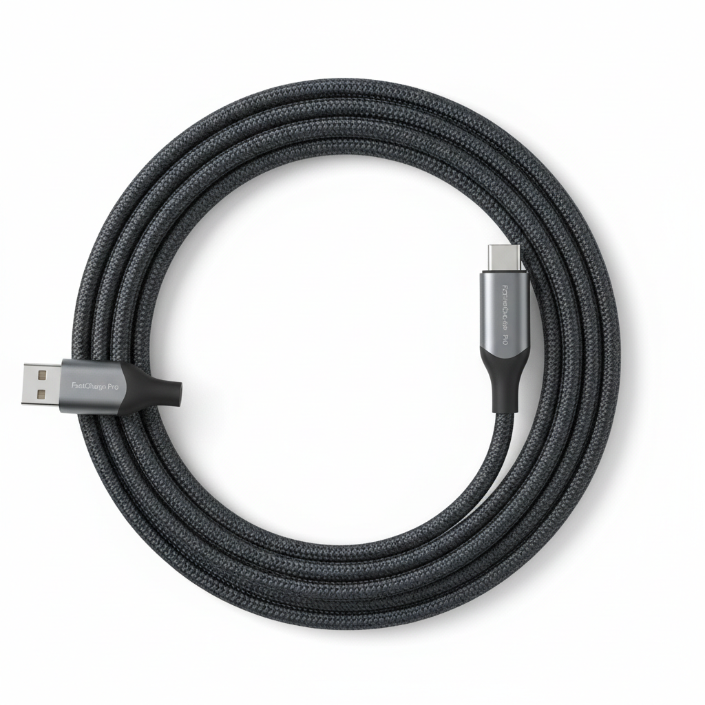 FastCharge Pro — Cable USB-C 100W Nylon Trenzado 1.8m
